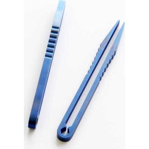 TC4 Titanium Steel Industrial Tweezers Gear Clamp Clamping Gadget Travel Clip Mini Pocket Multipurpose Tool Outdoor