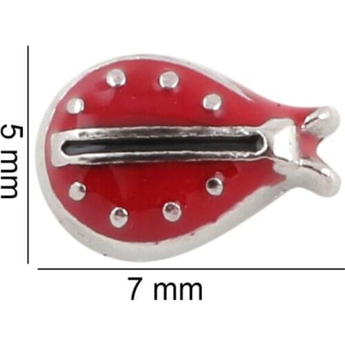20Pcs/Lot Ladybug Floating Charms Hand-made DIY for Glass Lockets