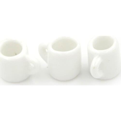 3pcs 1:12 Dollhouse Mini coffee Cups Mugs Dolls House Miniature Dollhouse Accessories Decoration