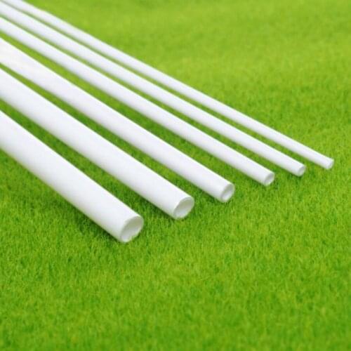 100pcs 2.5mm 3mm 4mm 5mm ABS Plastic Round Tube 50cm Length Scale Model Plastic Round Building Material