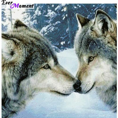 Diamond embroidery animal 5D diamond cross stitch crystal full diamond sets unfinish decorative Diy Diamond painting wolf ASF269