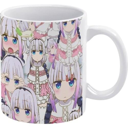 Kanna White Mug Coffee Mug Afternoon Tea Christmas Cups Ceramic Mug 330ml for Coffee Kanna Tohru Miss Kobayashis Dragon Maid Mis