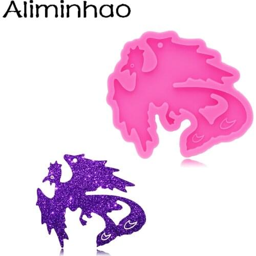 DY1149 Shiny Phoenix Resin Silicone Mold, Bird Molds DIY Crafting with Epoxy art DIY Charms Mold. Chocolate Fondant cake Tools