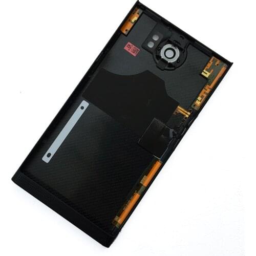 BINYEAE Battery Cover For Blackberry Priv Rear Housing Back Case With Side Buttons+Camera Lens Priv Replacement Part
