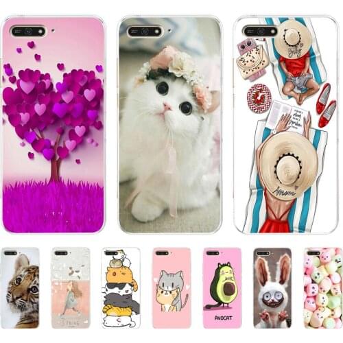 Soft Case For Silicone Back Cover For Cute Phone Cases Cover Bumper for Huawei Honor 7a 7c 5.7 7a Pro 5.7 7x 7s 7a 5.45 y5 2018