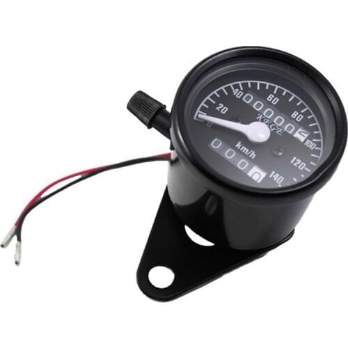 Black 12v Universal Motorcycle Scooter Speedometer Odometer Gauge 0-140 km/h for Yamaha Raider S XV1900 V-Max VMX 1200