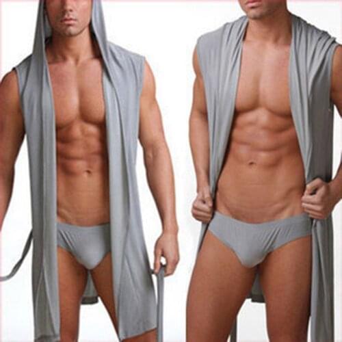 CLEVER-MENMODE Hooded Robes For Men