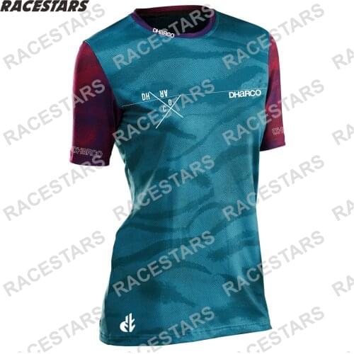 DHaRCO Cycling Jersey Women Short Sleeve Quick Dry Bike MTB Jersey Breathable Cycling Shirt Bicycle Wear Maillot Ciclismo Hombre
