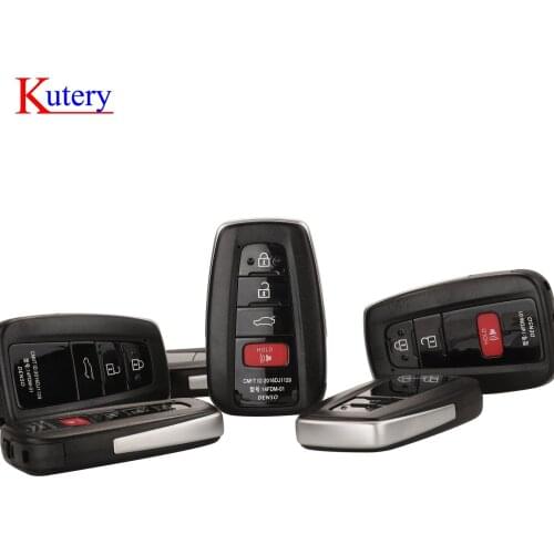 Kutery Remote Key Shell Fob Car Key Case Replacement Insert Key Blade For Toyota RAV4 Highlander Camry Avalon Corolla C-HR