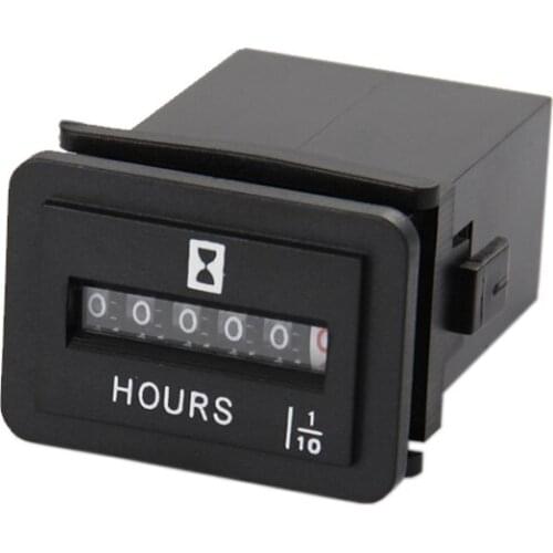 Mechanical Hour Meter for Industry Farm Machinery Generators Kilns Pumps Traffic Cranes Cars Motors Diesel Engine DC 6V 12V 24V