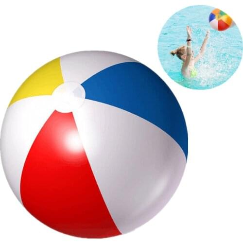 20/30 cm Inflatable Beach Ball PVC Water Balloons Rainbow-Color Balls Summer Outdoor Beach Swimming Toys New Arrival