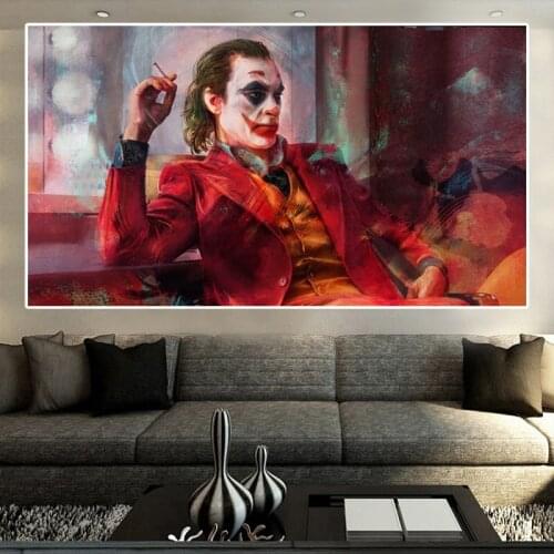 Todd Phillips Movie Joker Canvas Painting Wall Art Posters and Print for Living Room Home Wall Pictures Cuadros Bar Cinema Decor