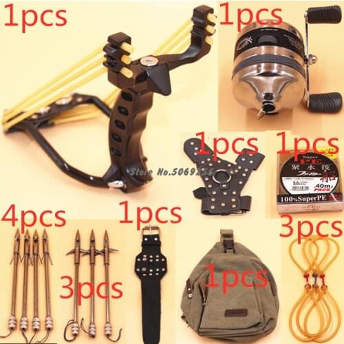 Outdoor Hunting Slingshot Fishing Professional Catapult With Arrow Fishing Bow Outdoor Shooting Hunting Fishing Tool