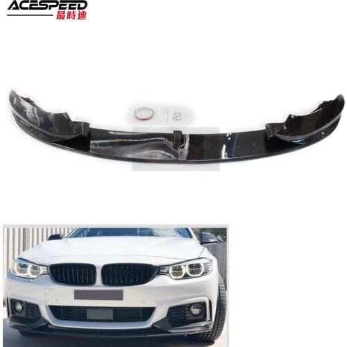 Front Bumper Lip For BMW 4 Series F32 F33 F36 M-SPORT M-TECH 2014-2020 Deflector Lips Splitter Diffuser Body Kit Spoiler
