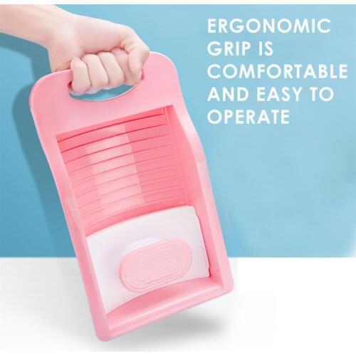 Portable Mini Washboard Quick Wash Washing Machine Plastic Laundry Tub for Washing Socks Underwear Household Non-slip Washtub