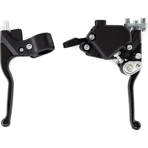 22mm 7/8" Thumb Throttle Twin Front Handbrake Lever For Mini Moto Quad Pit Dirt Bike ATV Left Or Right Side