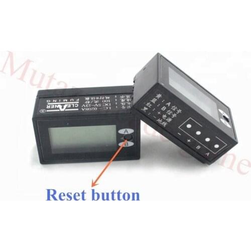 10Pcs/Lot Resettable 8 digits Dual Row Display electronic LCD coin counter meter with tracking number arcade slot mech