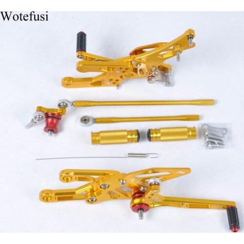 Wotefusi Motorcycle Adjustable Rear Foot Rest Footrests For HONDA CBR 600 RR 2003-2006 1000 RR 2007 2004 2005 2006 [TT19]