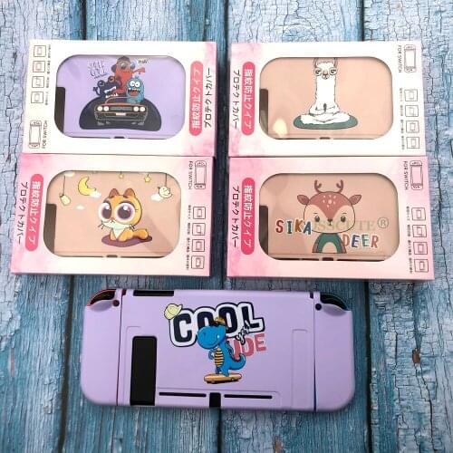 Cute Cat Switch Protective Shell Full Hard Cover NS Shockproof Joy-Con Controller Housing Case For Nintendo Switch Accessories