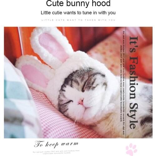 1PC Pet Headdress Cat Bunny Headgear Cute Creative Rabbit Ears Headgear Dog Teddy Bichon Bunny Ears Pet Headdress Cat Decor