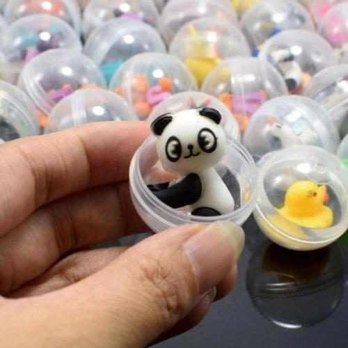 10Pcs Transparent Ball Capsule Toys Kids Birthday Party Favor Baby Shower Guest Gift Souvenir Giveaway Pinata Fillers Blind Box