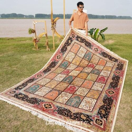 2x3m Medium four seasons hand knotted carpet turkish silk carpet (YL0776A)