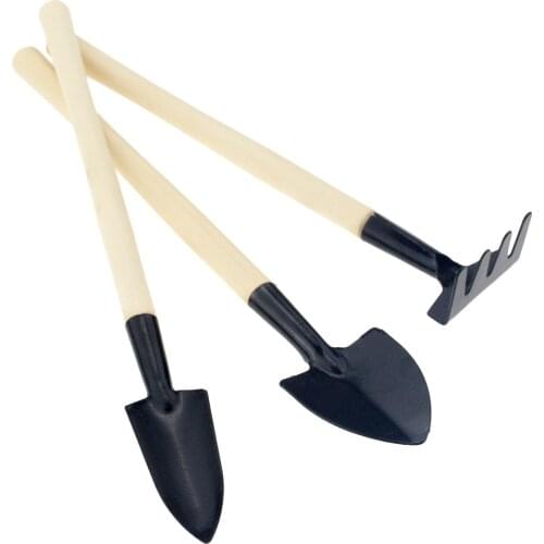 3pcs/lot Home Gardening Tool Set Balcony Home-grown Mini Digging Suits Three-piece Shovel Rake Garden Tools Combination