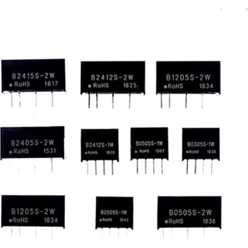 5PCS DC-DC POWER MODULE B0305S-1W B0509S-1W B0512S-1W B0524S-1W B1205S-1W B1209S-1W B1212S-1W B1215S-1W B1224S-1W