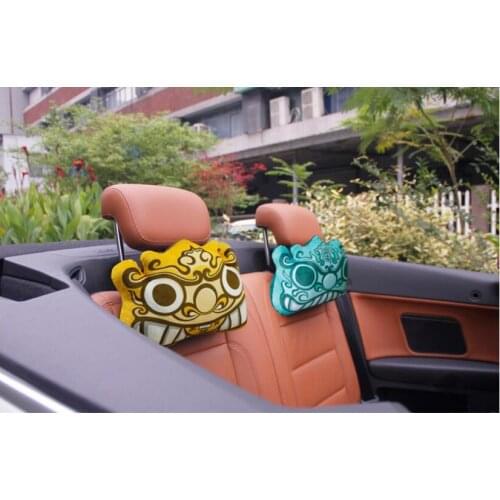 Retro Chinese style car pillow neck cushion headrest travel pillow cushion