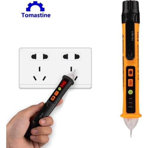 NonContact Voltage Tester 12-250V AC Current Voltage Detector Auto Power Off Electrical LED Indicator Light Display Test Pencil