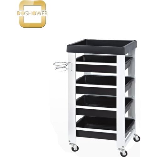 Doshower nail salon of trolleys with nail salon furniture