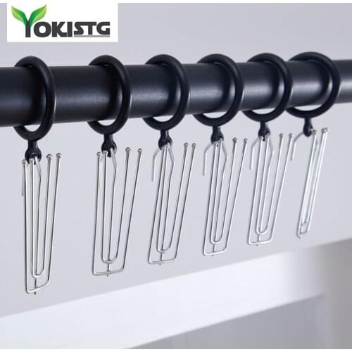 YokiSTG Stainless Steel Four Claws Curtain Hooks High Quality Fasteners For Curtain Metal Curtain Accessory For Tracks And Rail