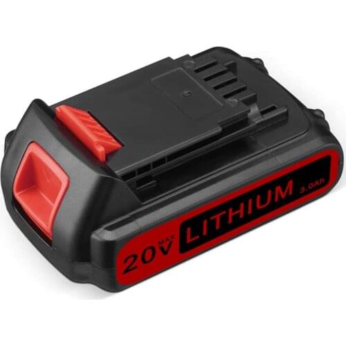 2000mAh 3000mAh 20V MAX LBXR20 Replacement for Black&Decker LB20 LBX20 LB20 LBX4020 LST220 Lithium Ion Rechargeable Battery