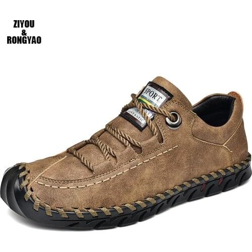 New causal shoes Soft Handmade Mens Leather Shoes Moccasins Men Loafers Luxury Brand Spring Fashion Sneakers Male Boat Shoes