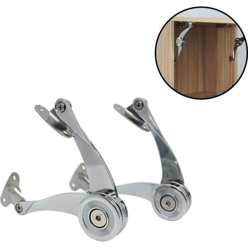 2PCS Furniture Hinges Scimitar Style Lid Support Safety Hydraulics Support Hinge for toy Box Support Capacity 19lbs