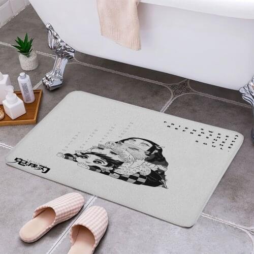 Anime Demon Slayer Nezuko Anti-slip Modern Area Rugs Living Room Balcony Bathroom Printed Carpet Doormat Hallway Bath Mat