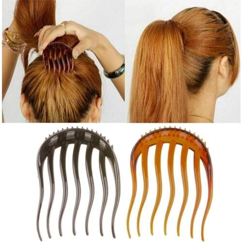 Fluffy Ponytail Comb Inserting Comb Hair Styling Plate Ponytail Girls Accessories Fashion Tool Inserts Hair Maker Hair Bun S8O0