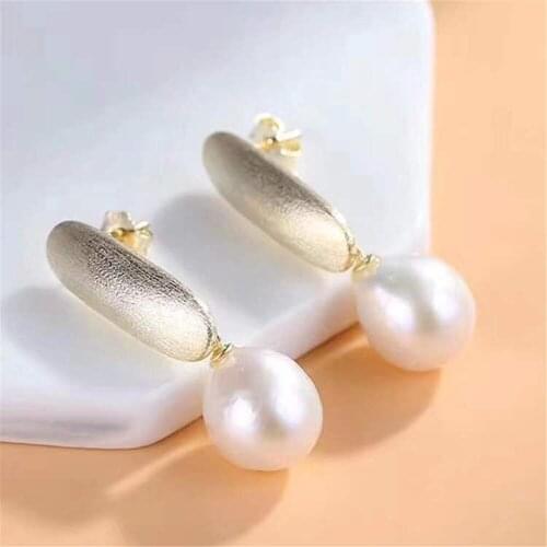925 Silver Pearl Beads Stud Earrings Setting Base Diy Jewelry Making Findings&Components