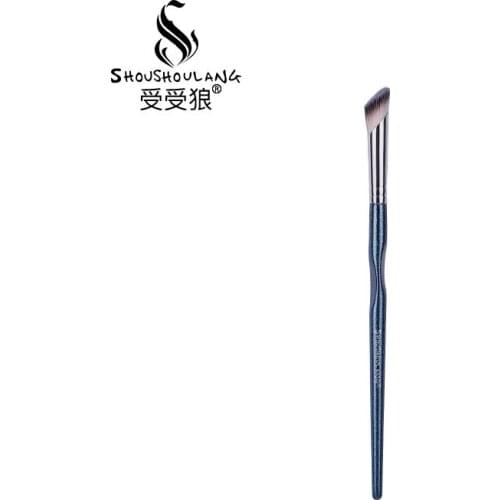 Shoushoulang Professional Handmade Make Up Brush Angled Concealer Brush Q-43 Soft Resilient Synthetic Fiber Makeup Brush