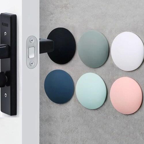 1pc Silicone Door Stopper on the Wall Soft Rubber Pad Self Adhesive Floor Stops Furniture Fender Anti-crash Bumper Baby Safety