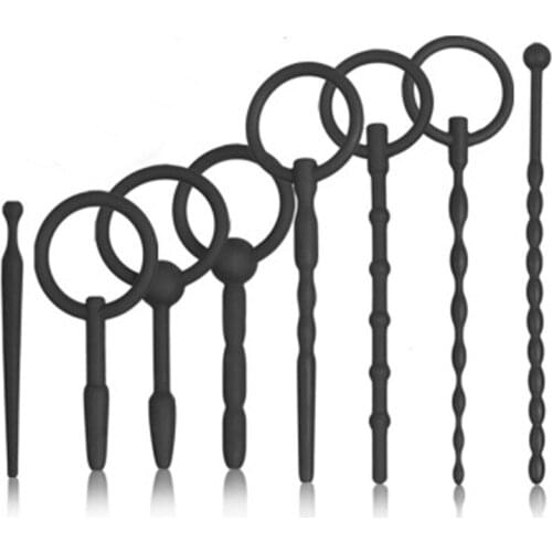 Silicone Urethra Catheter Male Penis Plug Sounding Tube Urethral Stretcher Urethral Sound Dilator Adult Sex Toy Men Erotic