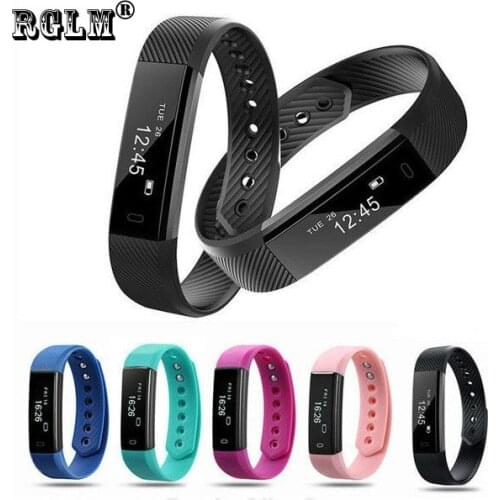RGLM ID115 Smart Watch Men Women Smart Wristbands Fitness Tracker Smart Bracelet Pedometer Smart band Waterproof Sleep Monitor