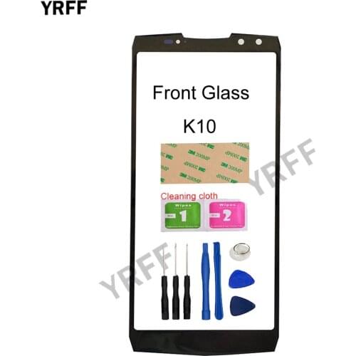 Mobile Front Panel Glass For Oukitel k10 Front Glass (No Touch Screen Digitizer Panel ) Outer Glass Cover