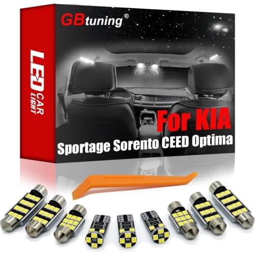 Canbus LED Interior Light For Kia Sportage 2 3 4 Sorento JC XM UM CEED ED JD CD Rio 1 2 3 4 Optima K5 Soul AM PS Vehicle Lamp