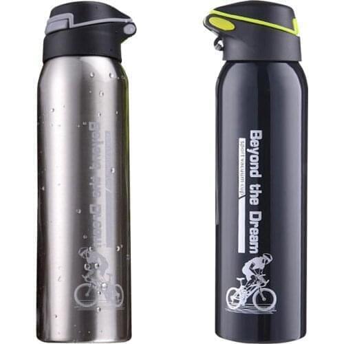 500ml Bike Water Bottle Warm-keeping Water Cup Sports Kettle Riding Aluminum Alloy Thermos Cup for Cycling Bike Accessories