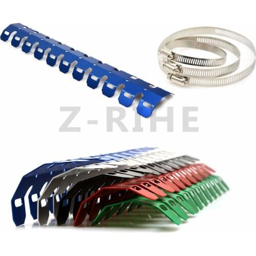 For Hot Dirt Motorcycle Exhaust Muffler Pipe Leg Protector Heat Shield Cover For Yamaha XT 250 225 600 Super Tenere ES TW200 WR2