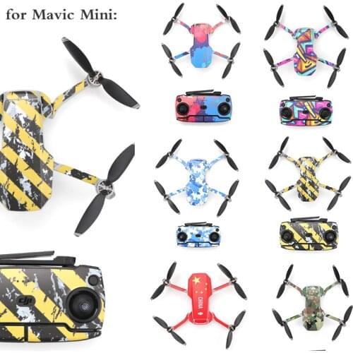 Protective Film PVC Sticker for DJI Mavic Mini Drone Body Arm Waterproof Scratch-proof Decals Shell Cover Colorful Skin