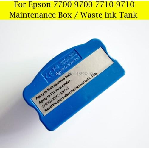 1 Piece Waste Ink Tank Chip Resetter For Epson 7700 9700 7710 9710 Printer Maintenance BOX Tank