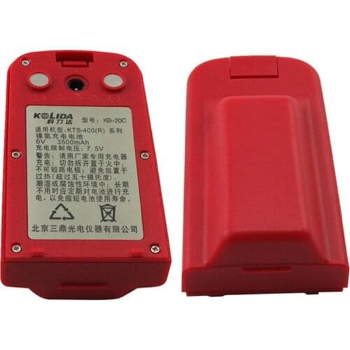 2pc High Quality and 100% Brand-new KOLIDA KB-20C Battery for KTS-300, 400/400R series total station, 6V 3500mAh, Red color