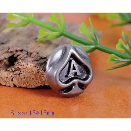 50x Poker ACE Fasteners Rivet Stud Set For Bag Shoe Clothing Leathercraft Conchos